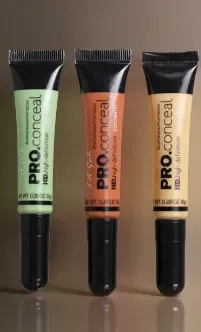 L.A. Girl Pro Conceal 3-Pack Green Orange Beige