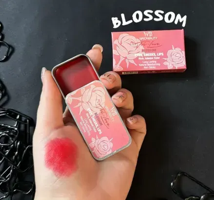 3 In 1 High Pigment Lipstick Blush Eyeshadow